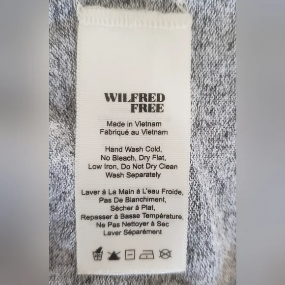 Aritzia Wilfred Free Gray Gail V-Neck Sweater Mini Dress - Picture 11 of 12